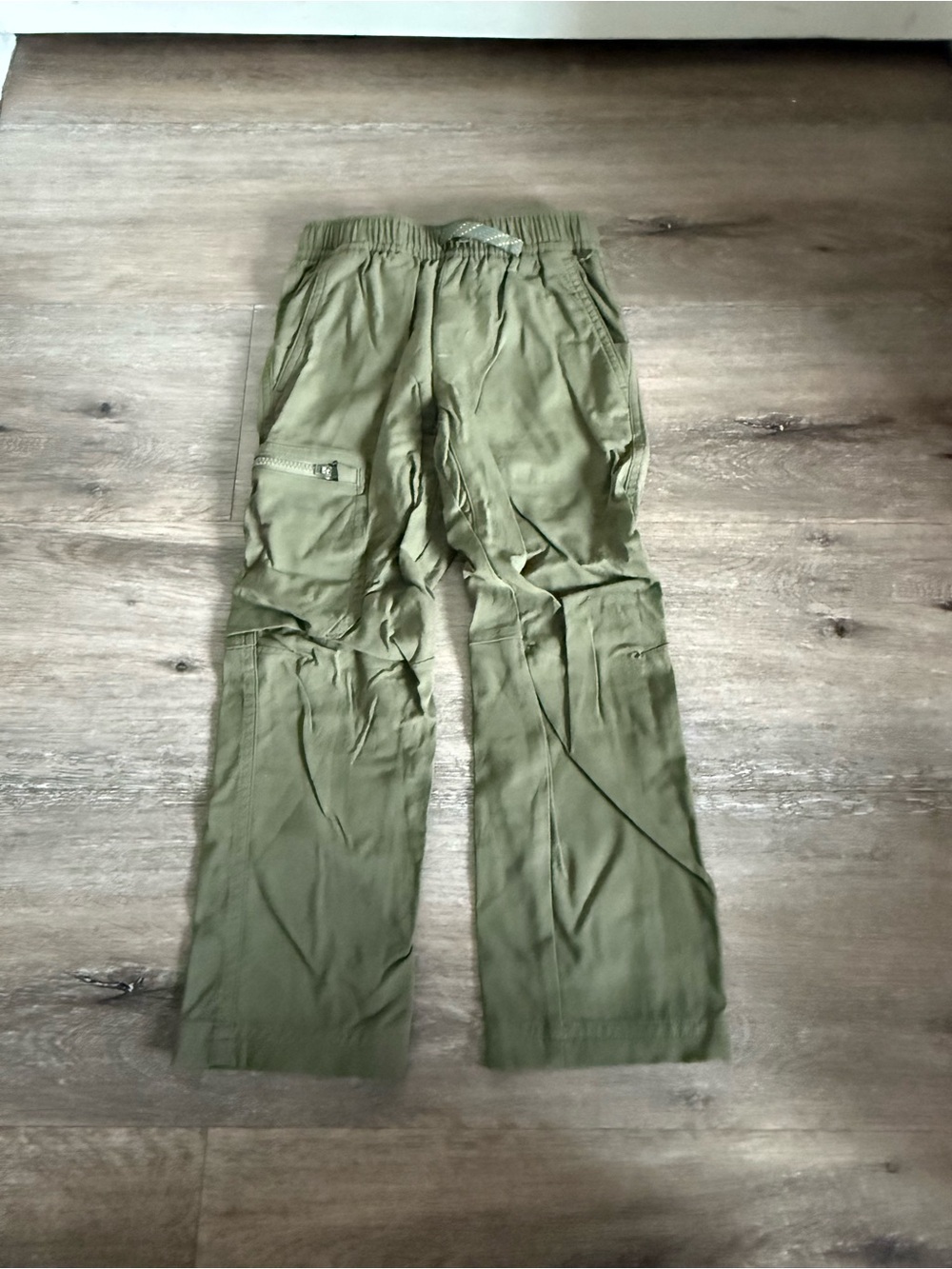 Kids REI Olive Green Hiking Cargo Pants XXS
